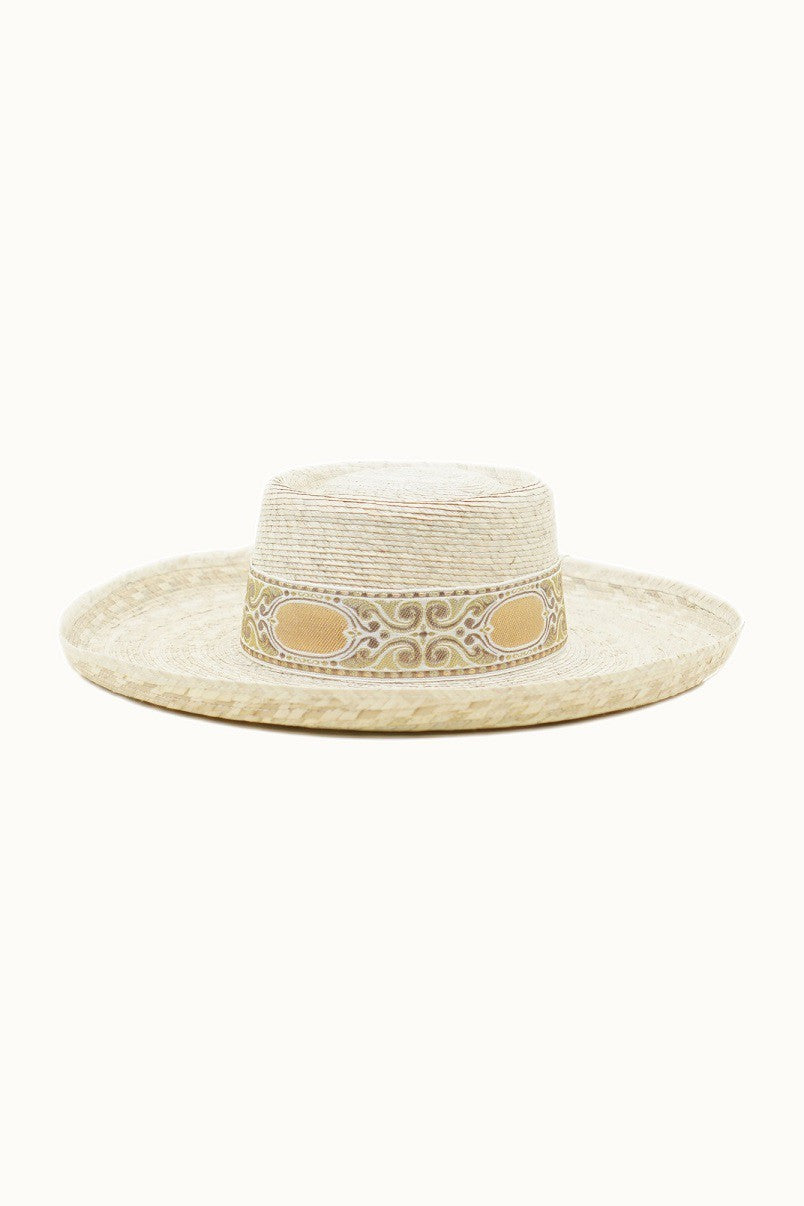 Light Palm Braid Band Hat
