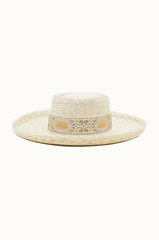 Light Palm Braid Band Hat