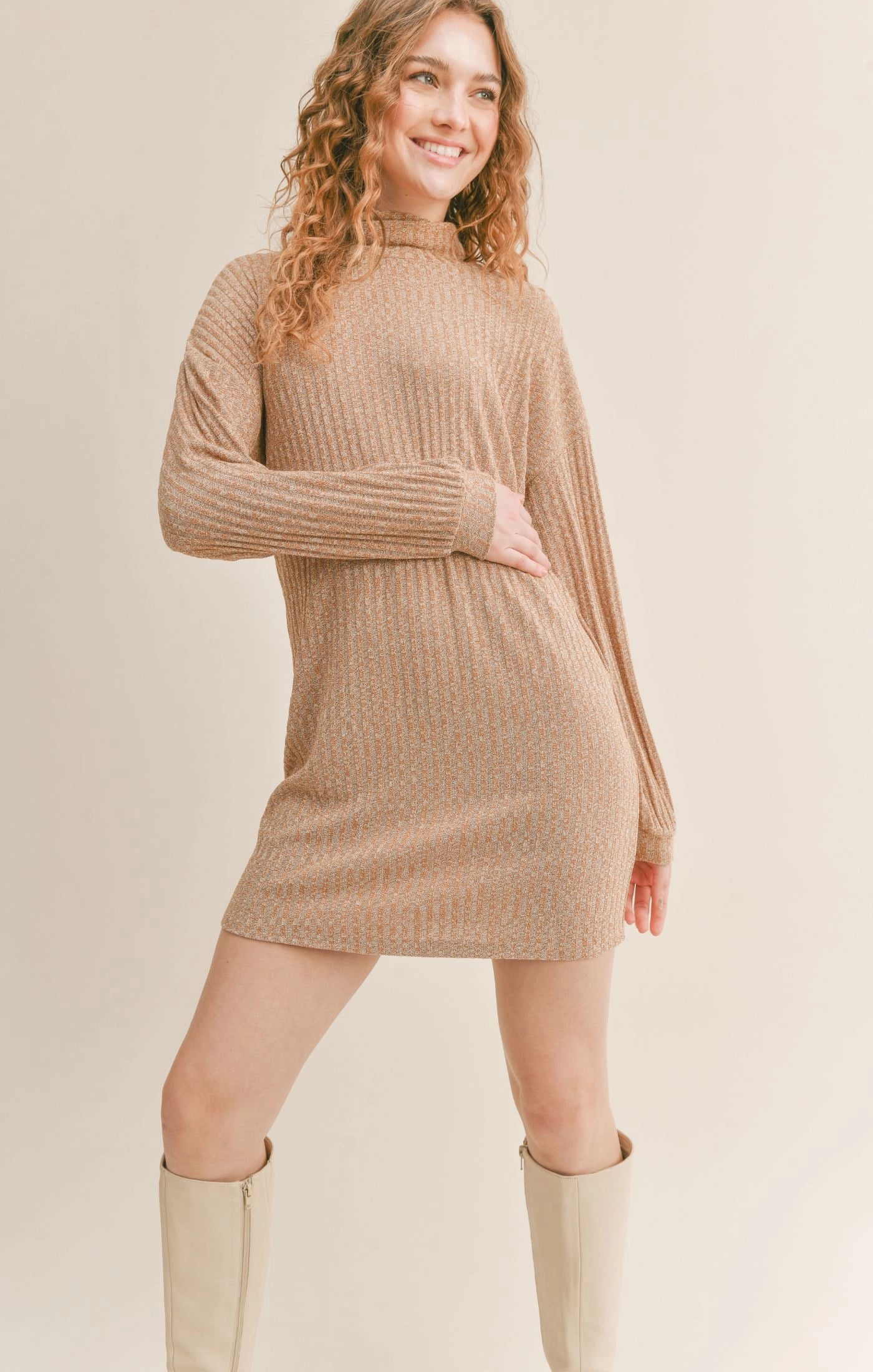 Sadie And Sage Jessa Turtleneck Mini Dress Libby Story