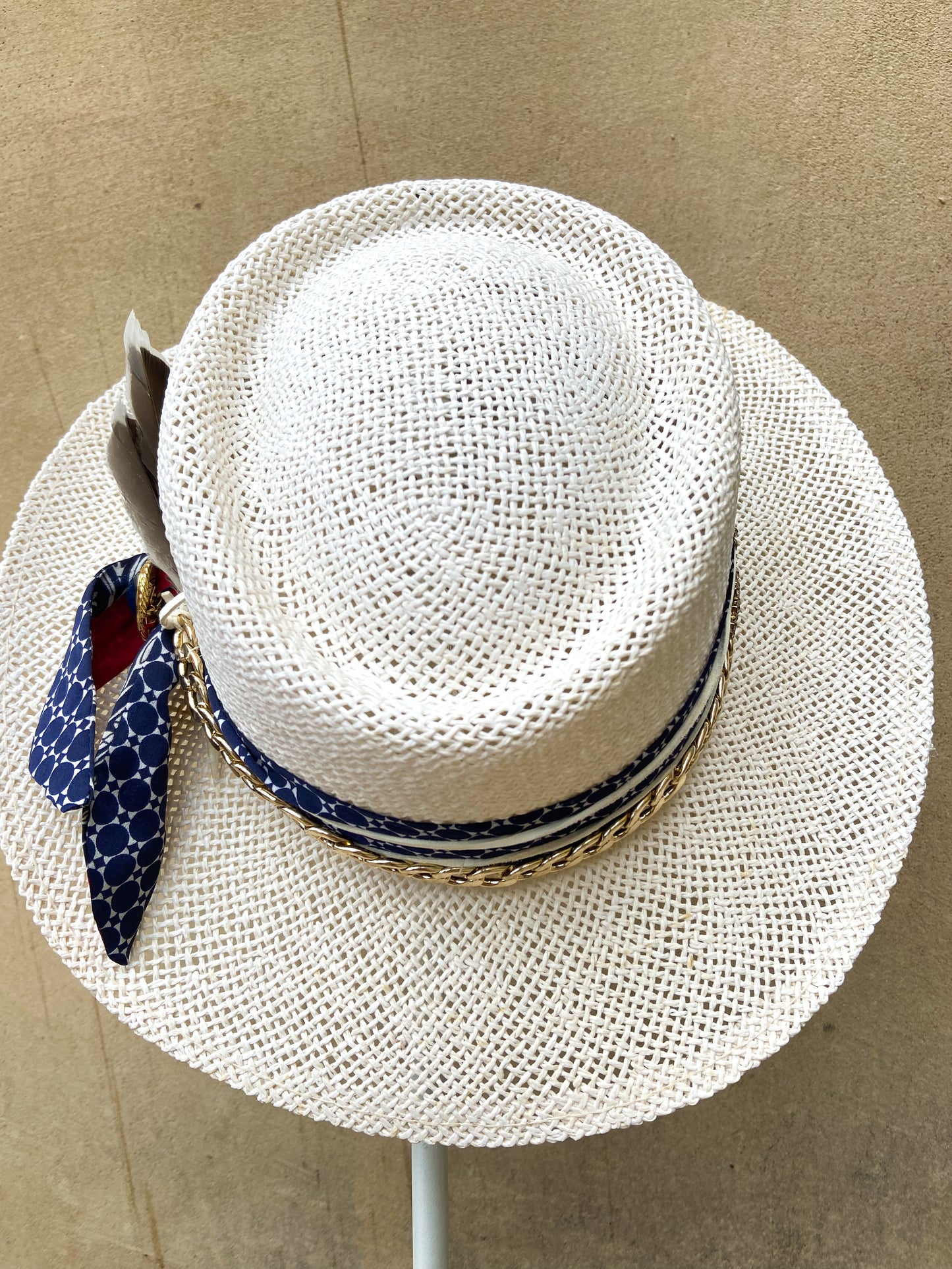 LS Upcycled Dominique Straw Hat