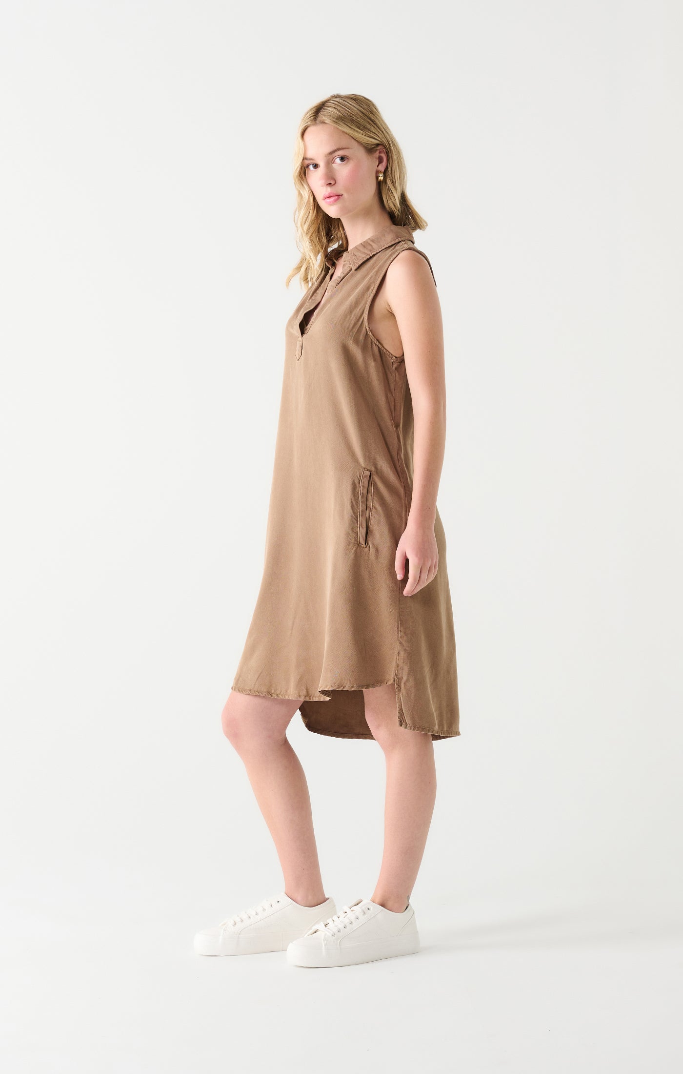 Dex A-Line Tencel Sleeveless Dress