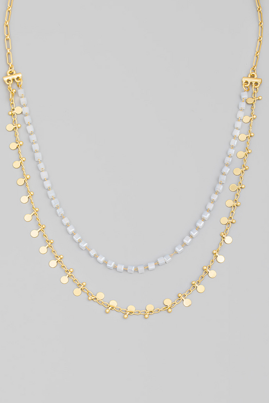 Mini Bead Chain Layered Necklace