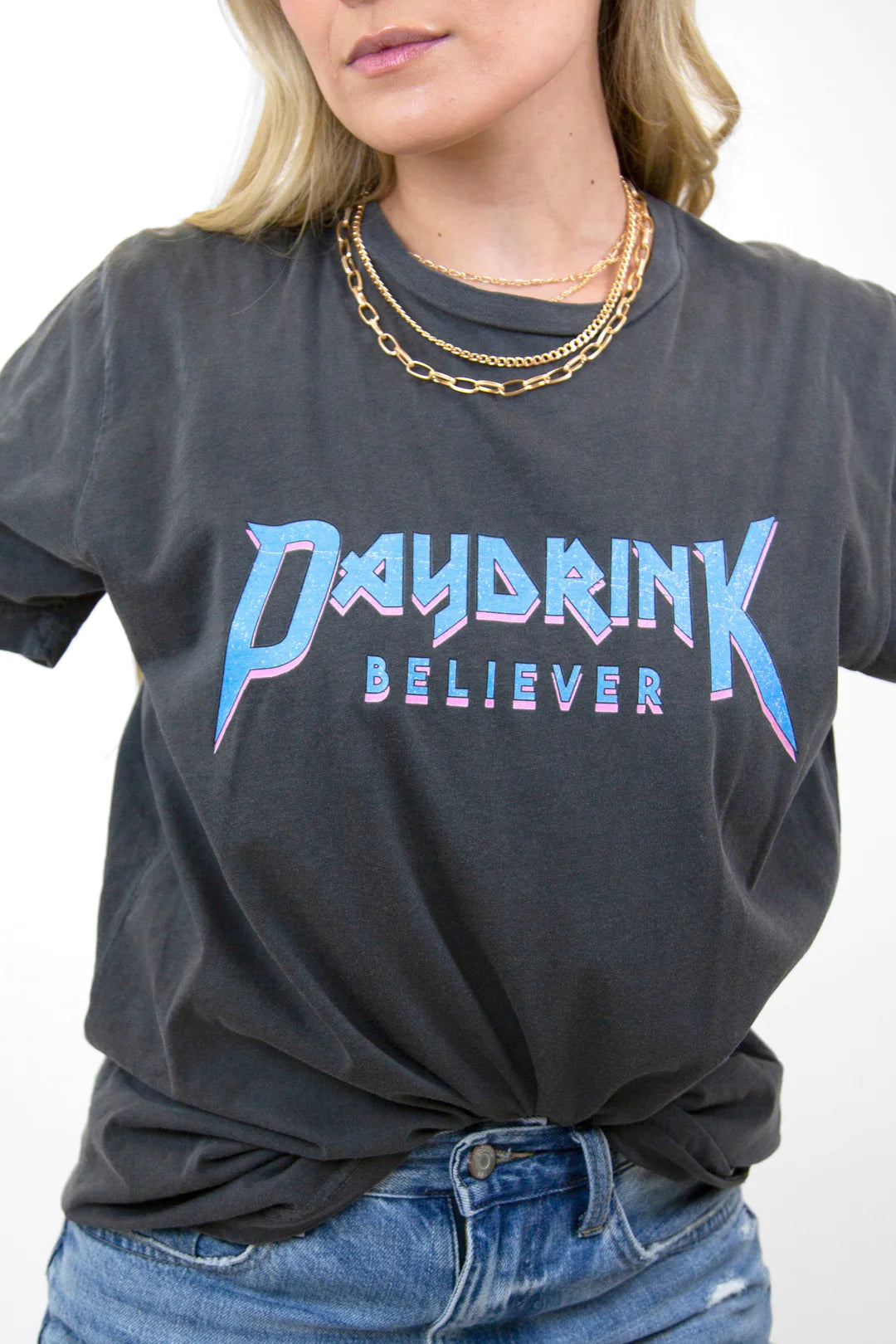 Daydrink Believer™ Metal Garment Dye Tee