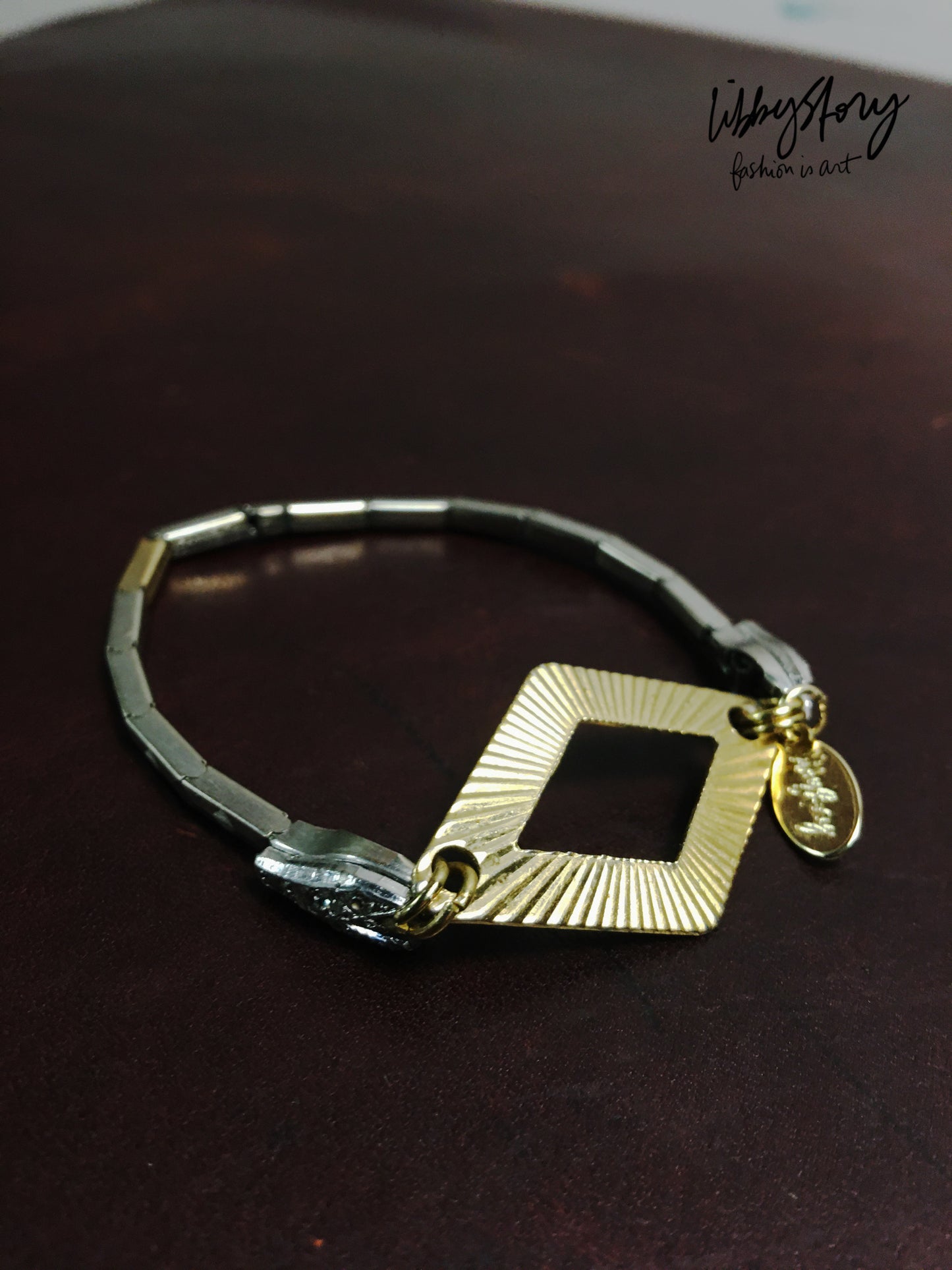 LS Upcycled Vintage Watch Band & Earring Bracelet