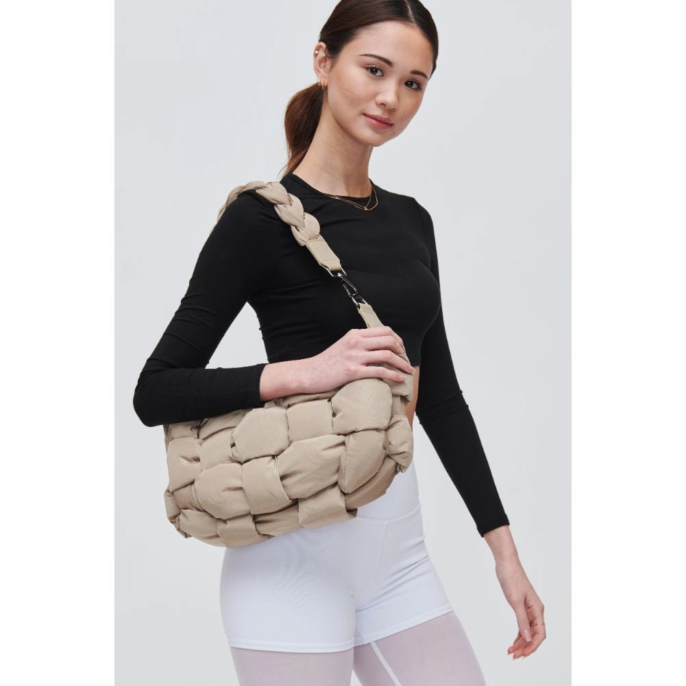 Sixth Sense Medium Woven Nylon Shoulder Bag