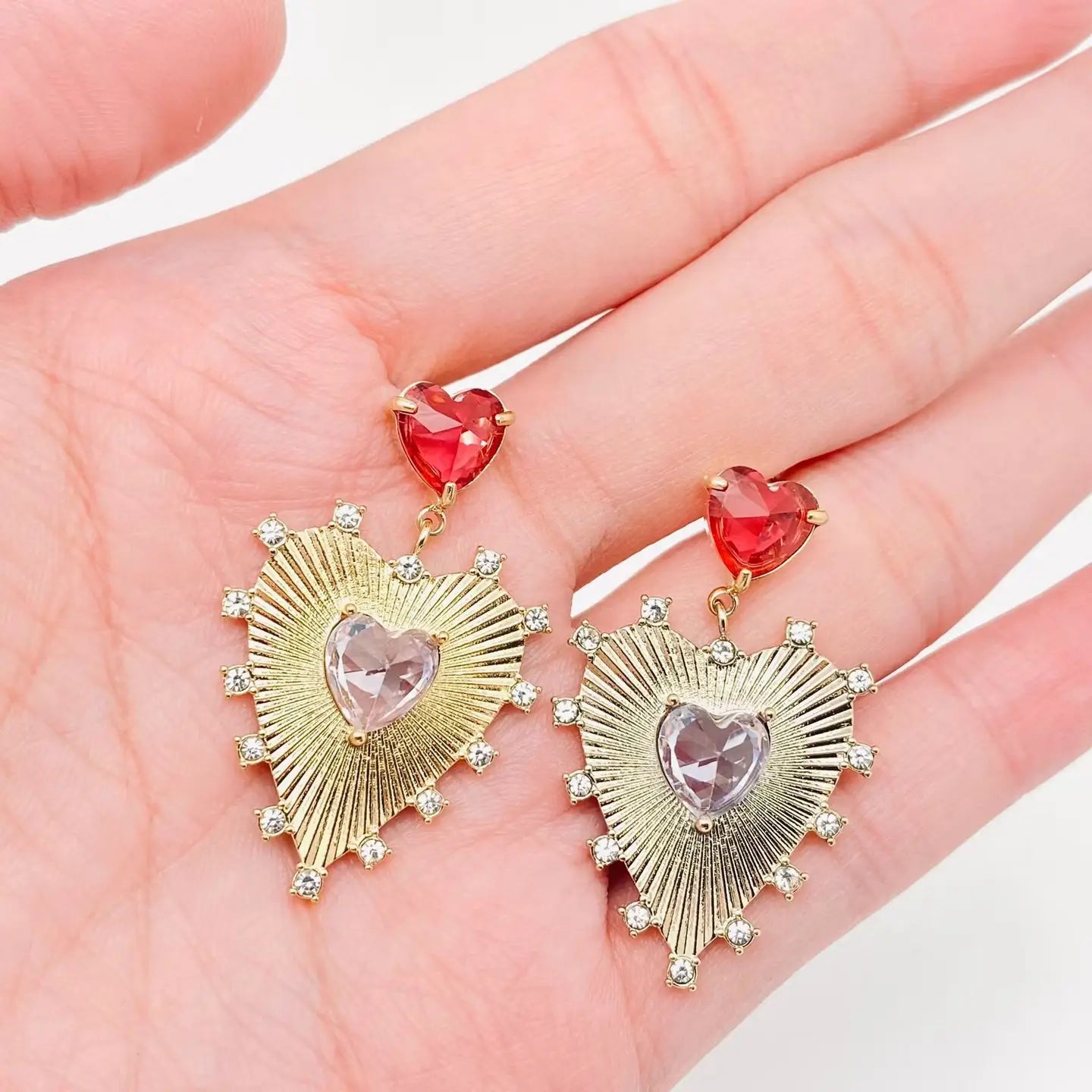 HEART DROP EARRINGS