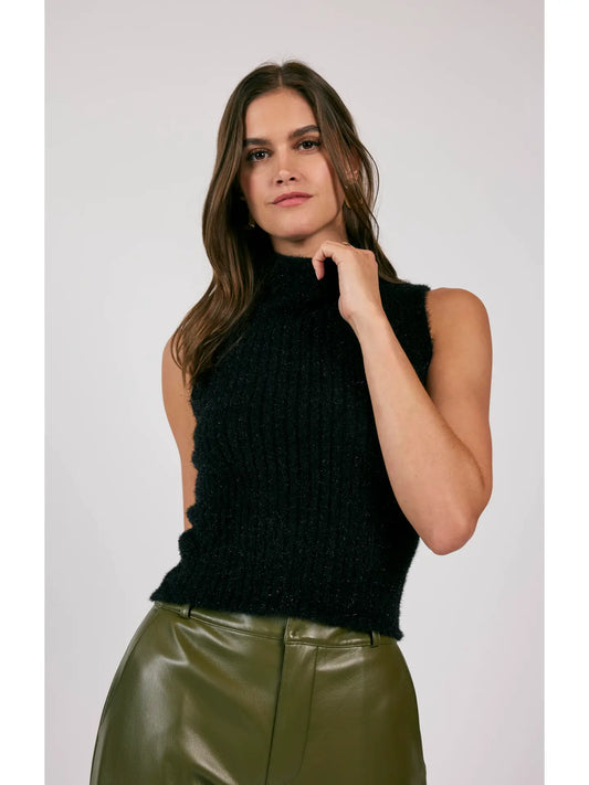 Sage the Label Britt Lurex Ribbed Sweater Tank