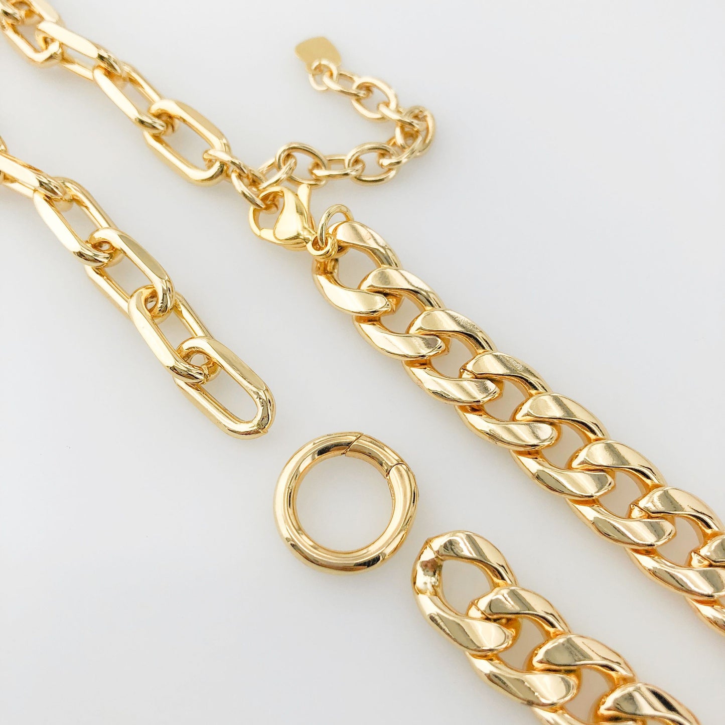 Dual Wear Double Chain Necklace or Wrap Bracelet