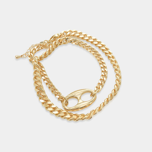 Mariner Link Curb Chain Choker or Wrap Bracelet