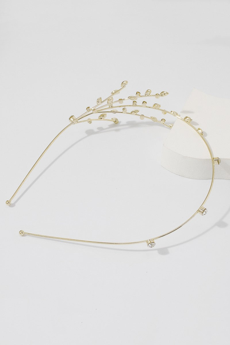 Golden Leave Alloy Headband