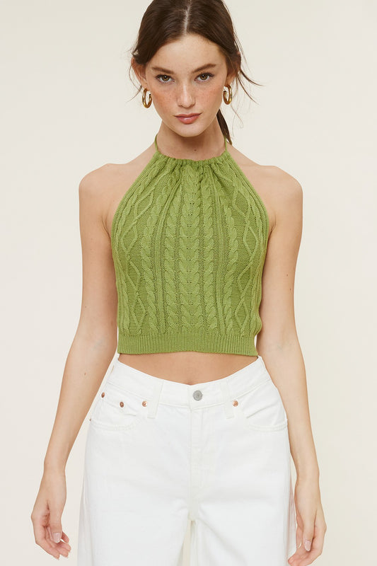 Cali Halter Sweater Top