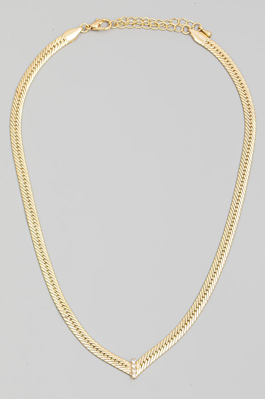 Snake Chain V Necklace