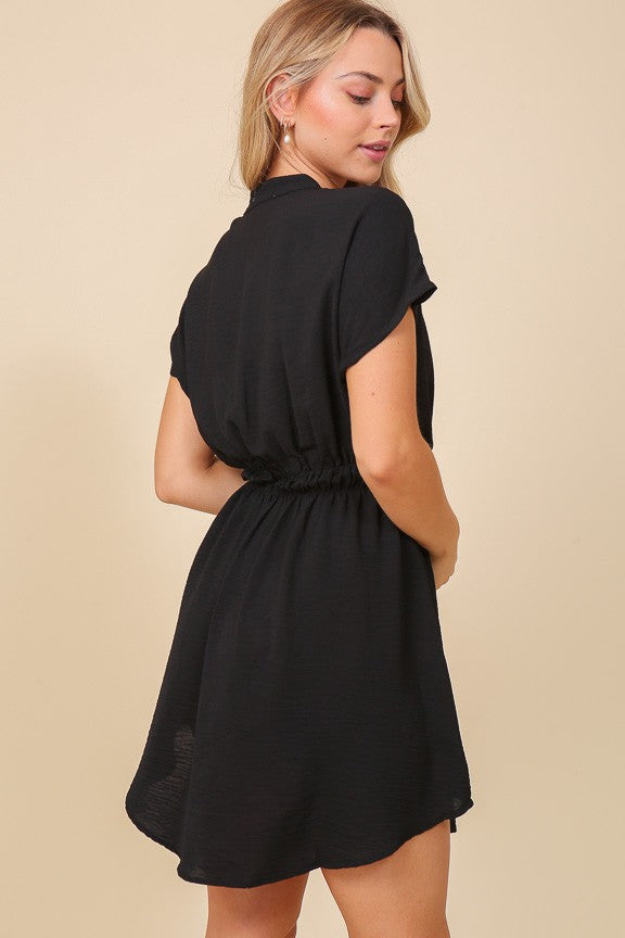 Toya Short Sleeve Button Down Dress