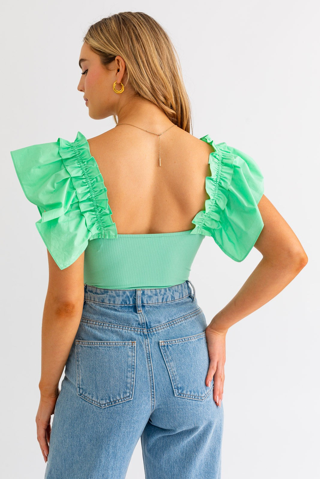 Flutter Ruffled Bodysuit