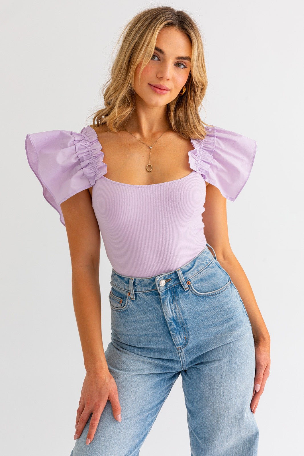 Flutter Ruffled Bodysuit