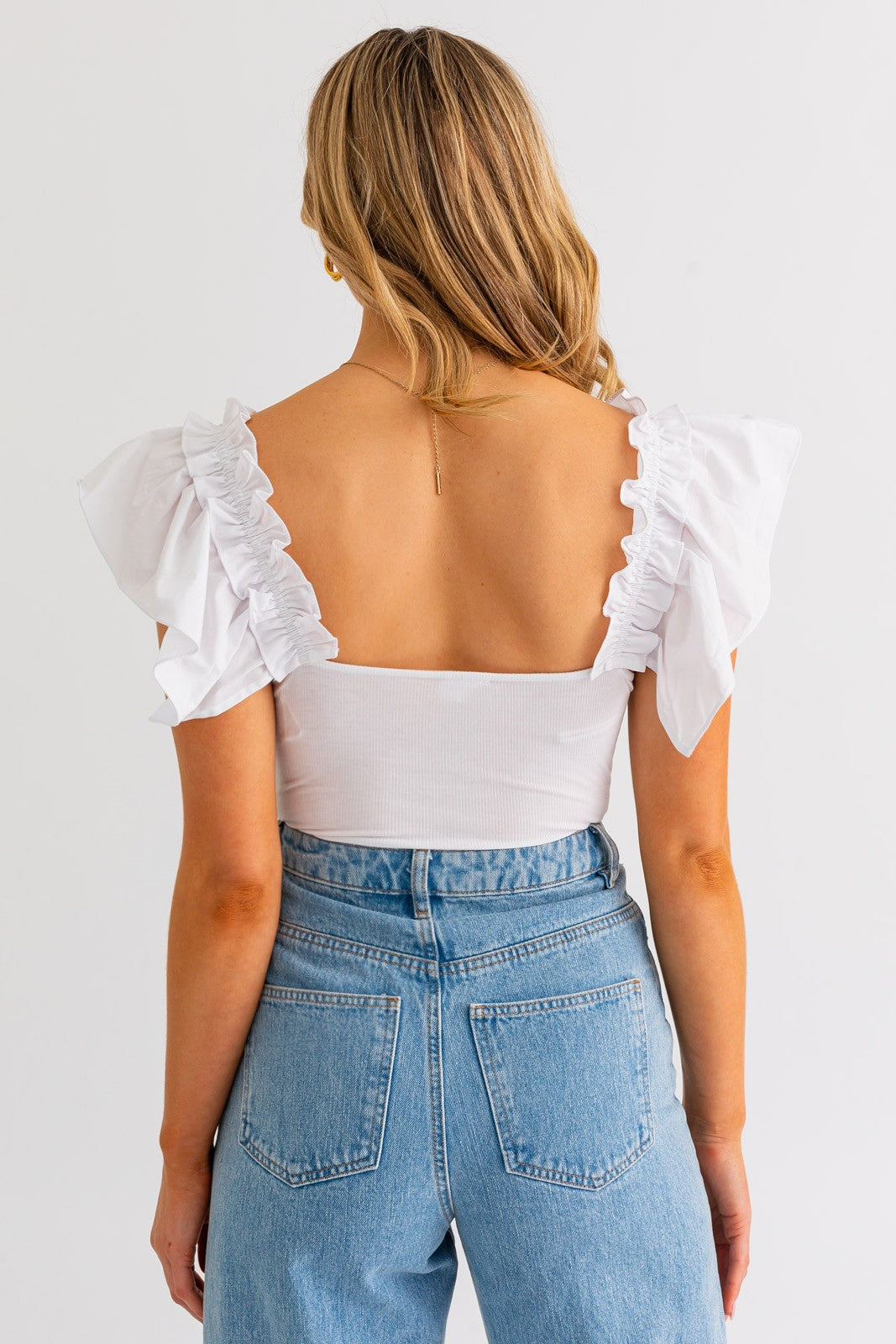 Flutter Ruffled Bodysuit