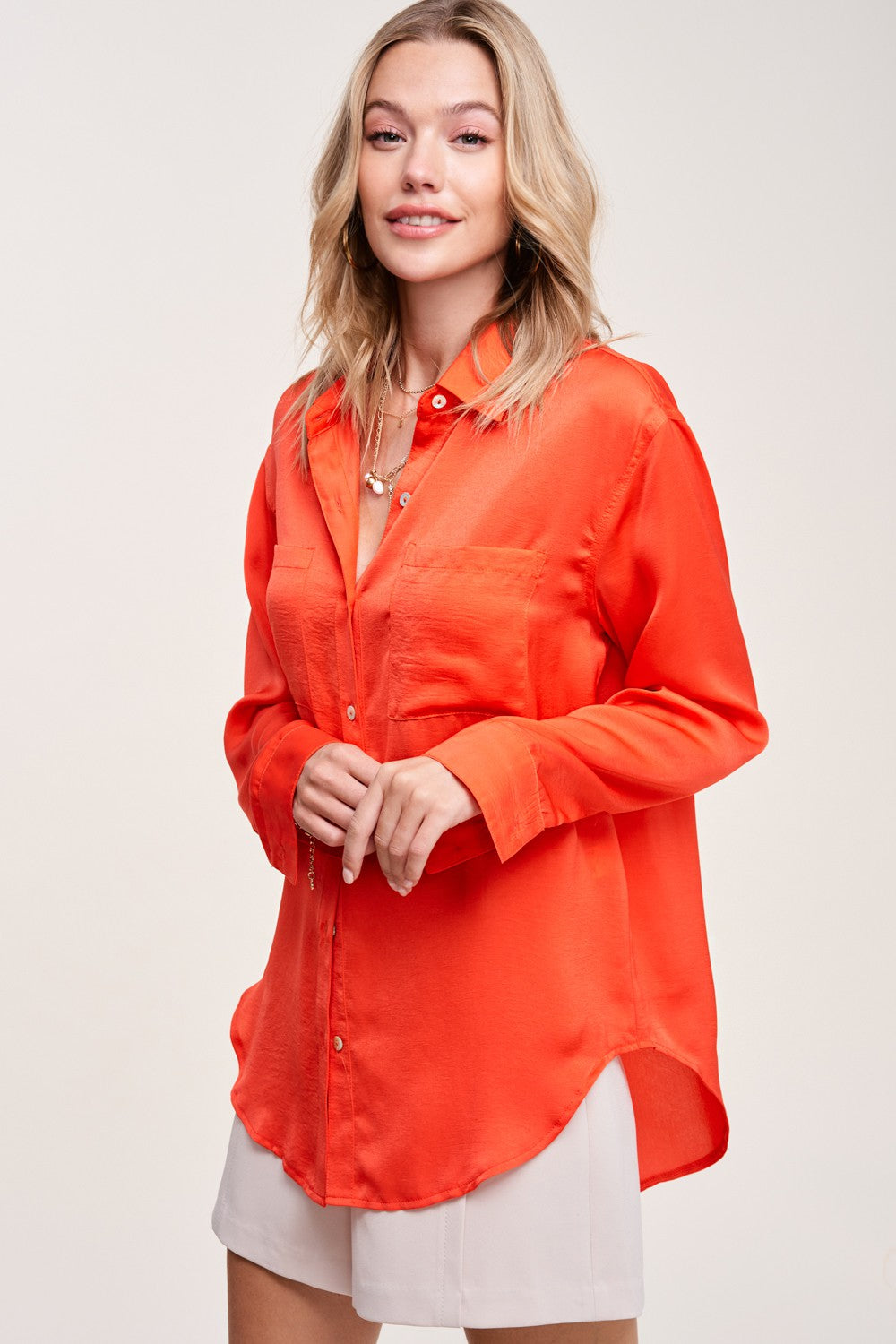 Hazel Long Sleeve Button Down Shirt