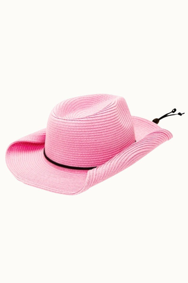 Classic Straw & Chin Cord Cowboy Hat