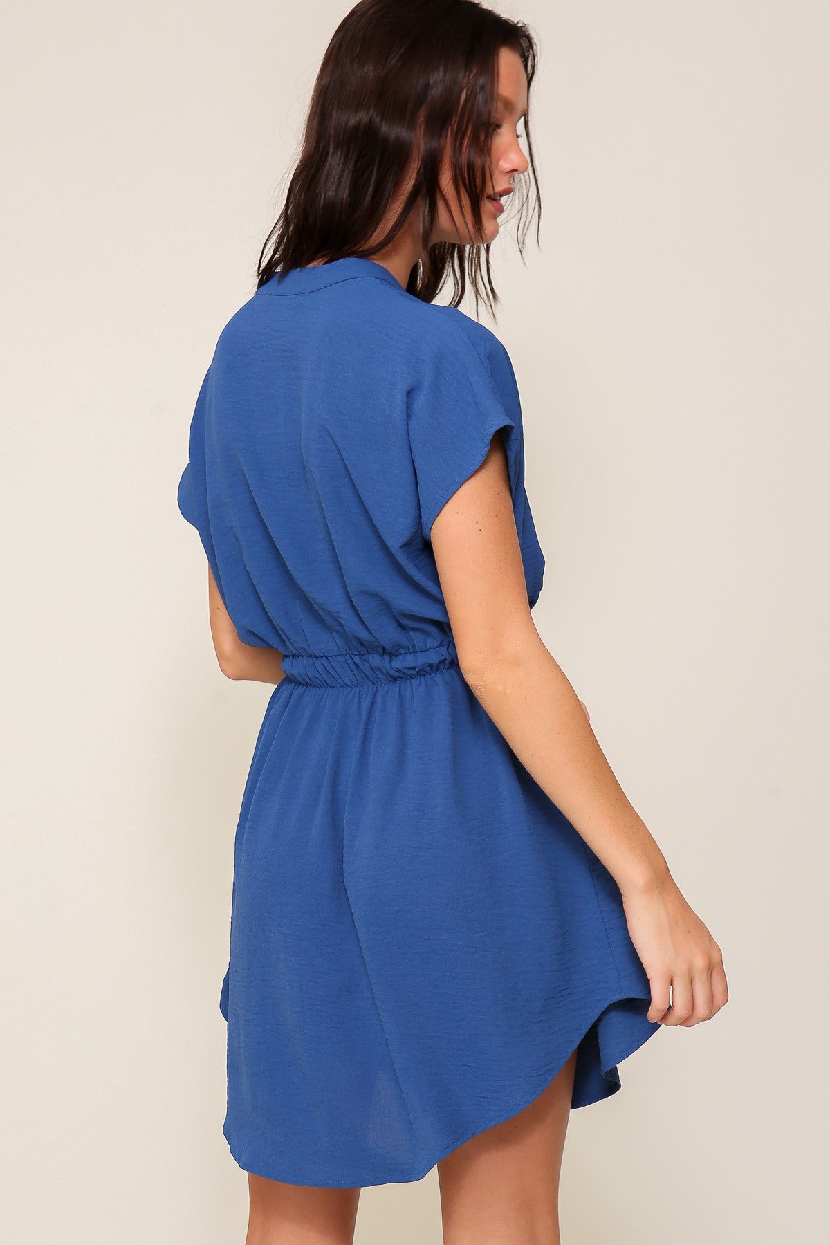 Toya Short Sleeve Button Down Dress