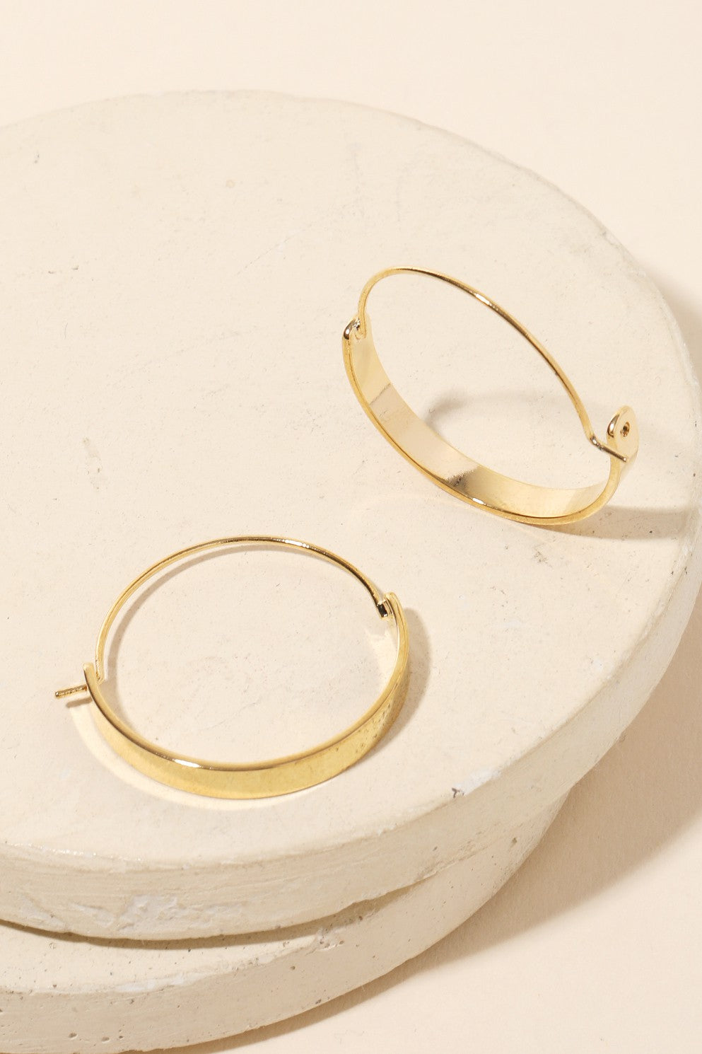 Circle Latch Hoop Earring