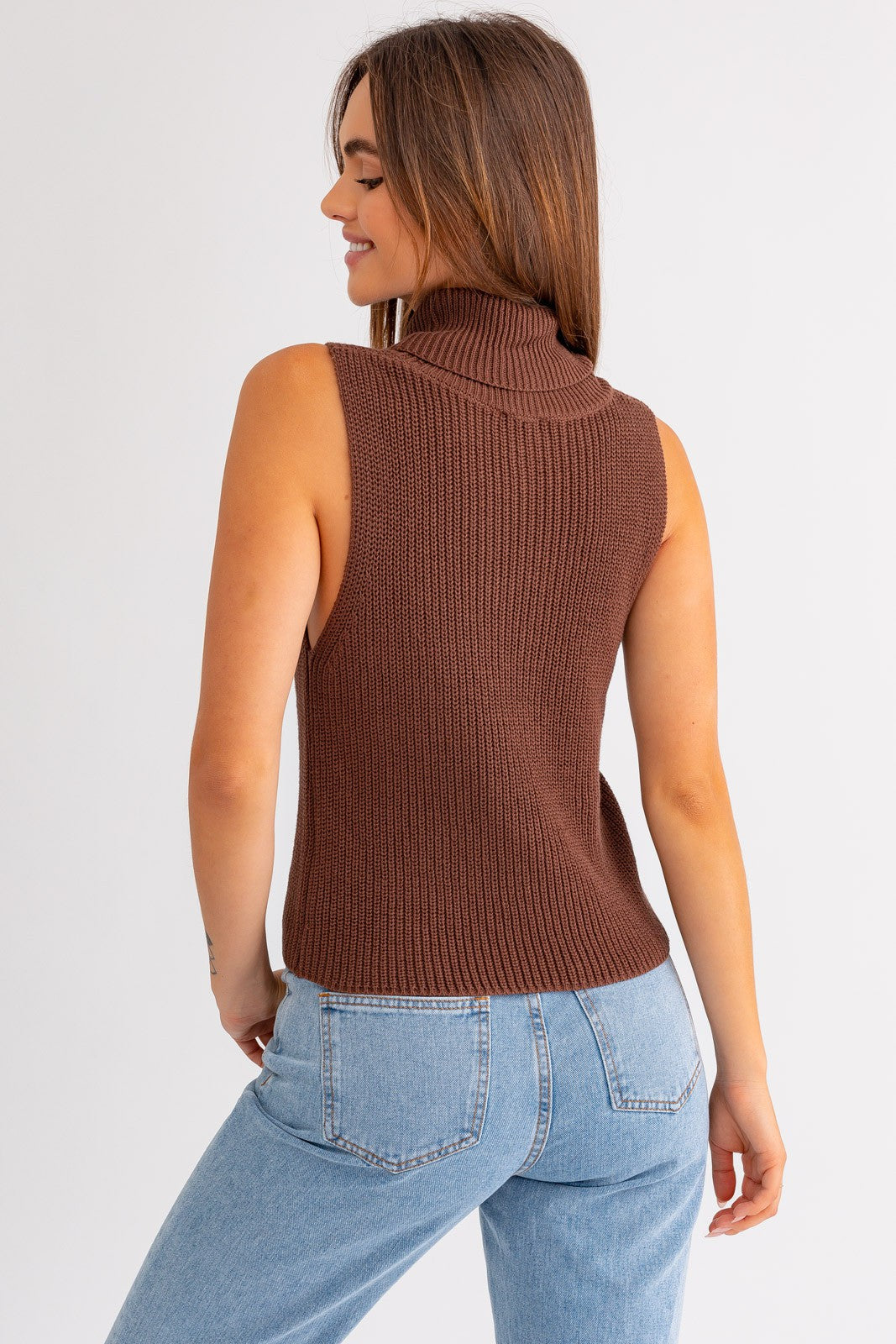 Kinzlee Turtle Neck Knit Top