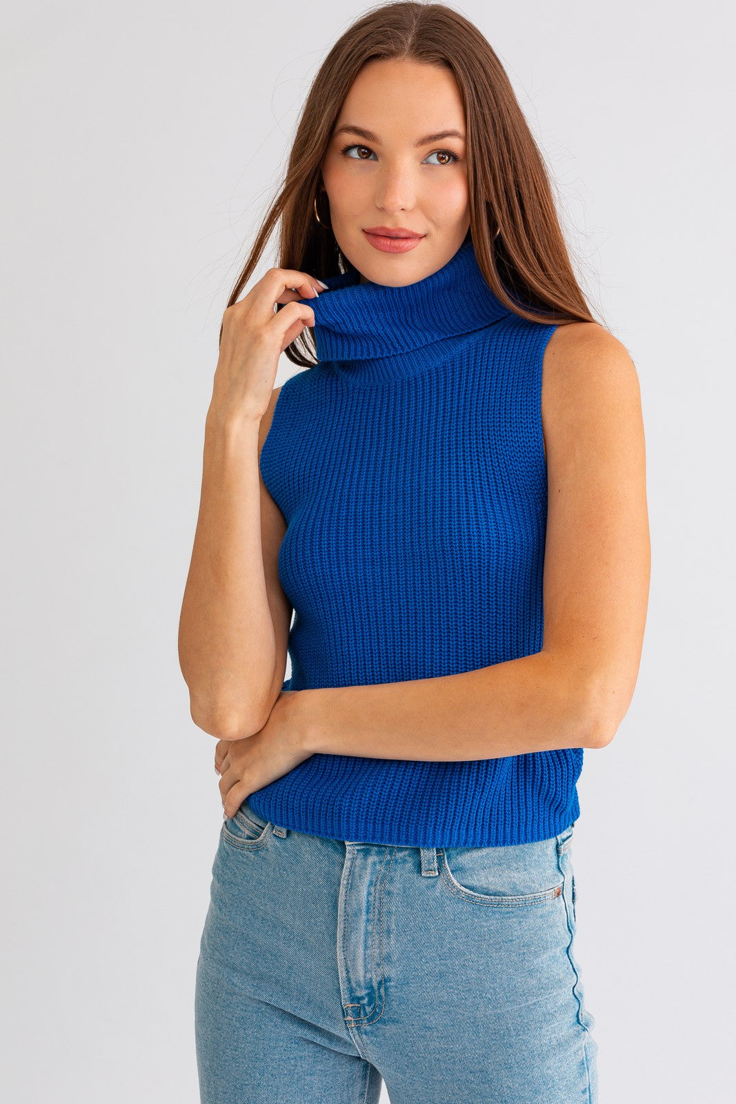 Kinzlee Turtle Neck Knit Top