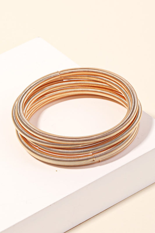 Metallic Spring Wire Bracelet