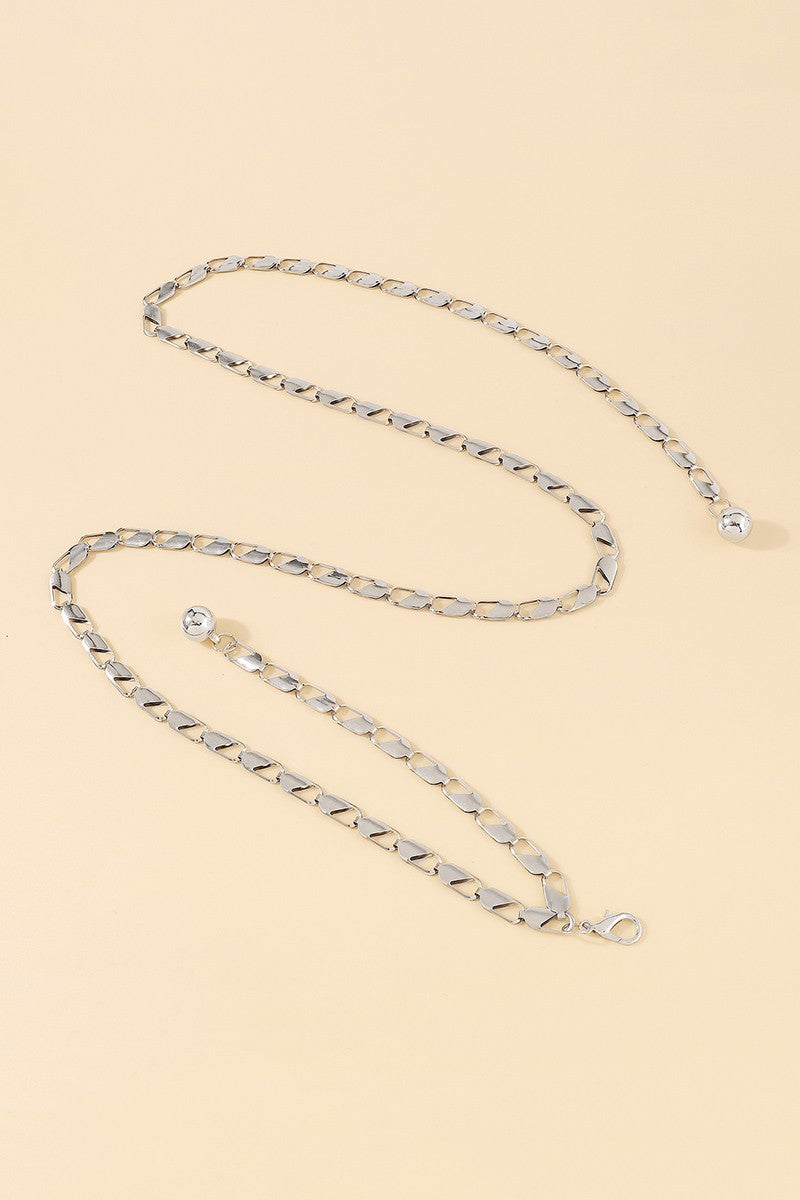 Simple Metal Ball Pendant Waist Chain