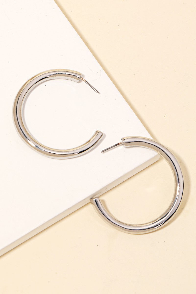 Circle Tube Hoop Earring