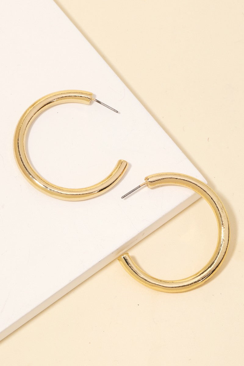 Circle Tube Hoop Earring