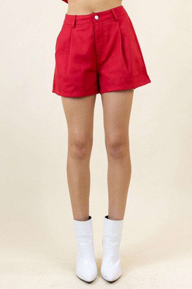 Carolina Pleated Front Twill Short