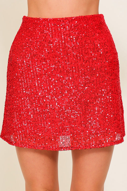 Gemma Sequin Mini Skirt