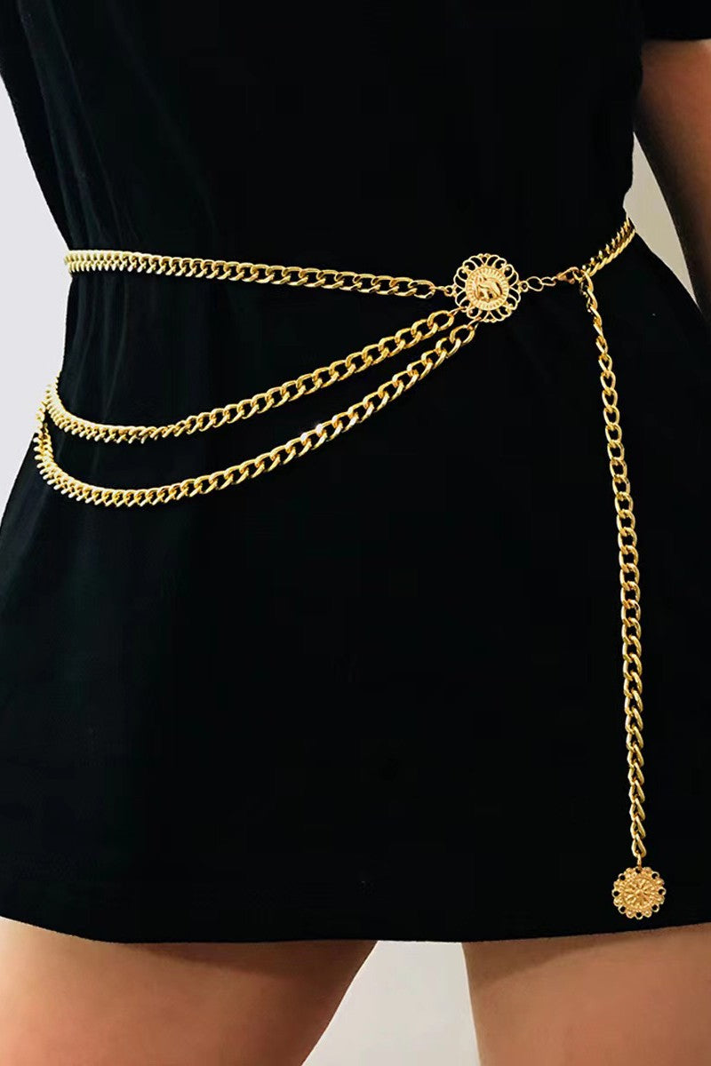 Dinah Multi Layer Link Waist Chain