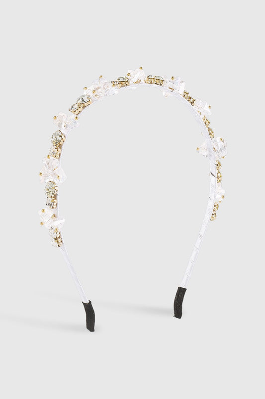 Bridal Crystal Flower Headband