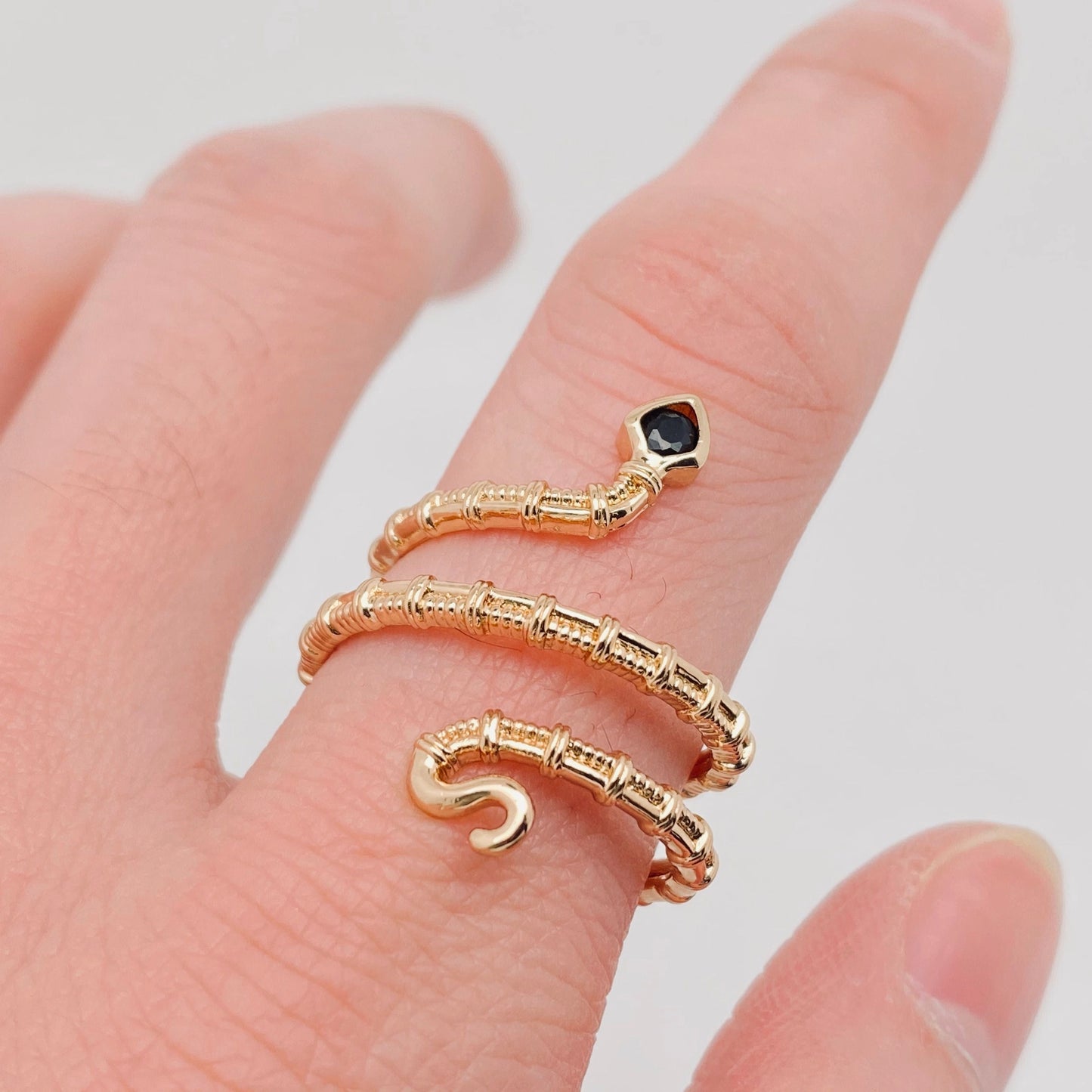 Swirl Snake Ring