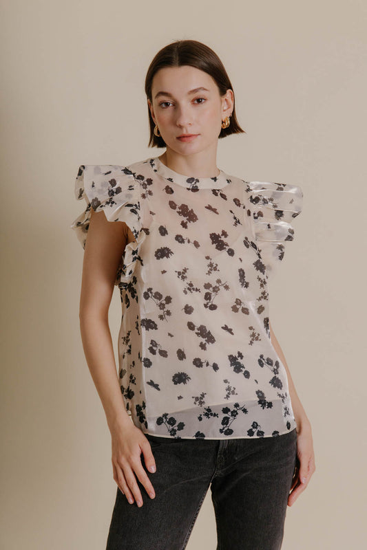 Floral Organza Top