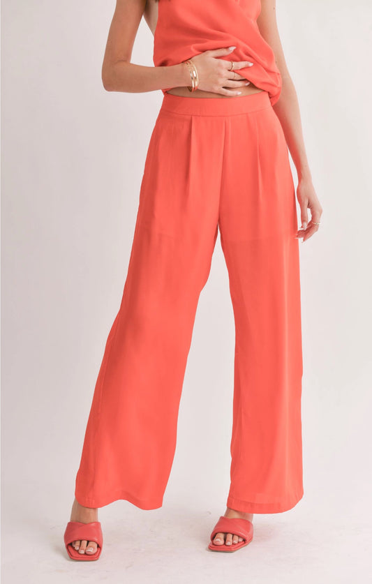 Sage the Label Dream Skies Pleated Wide Leg Pant