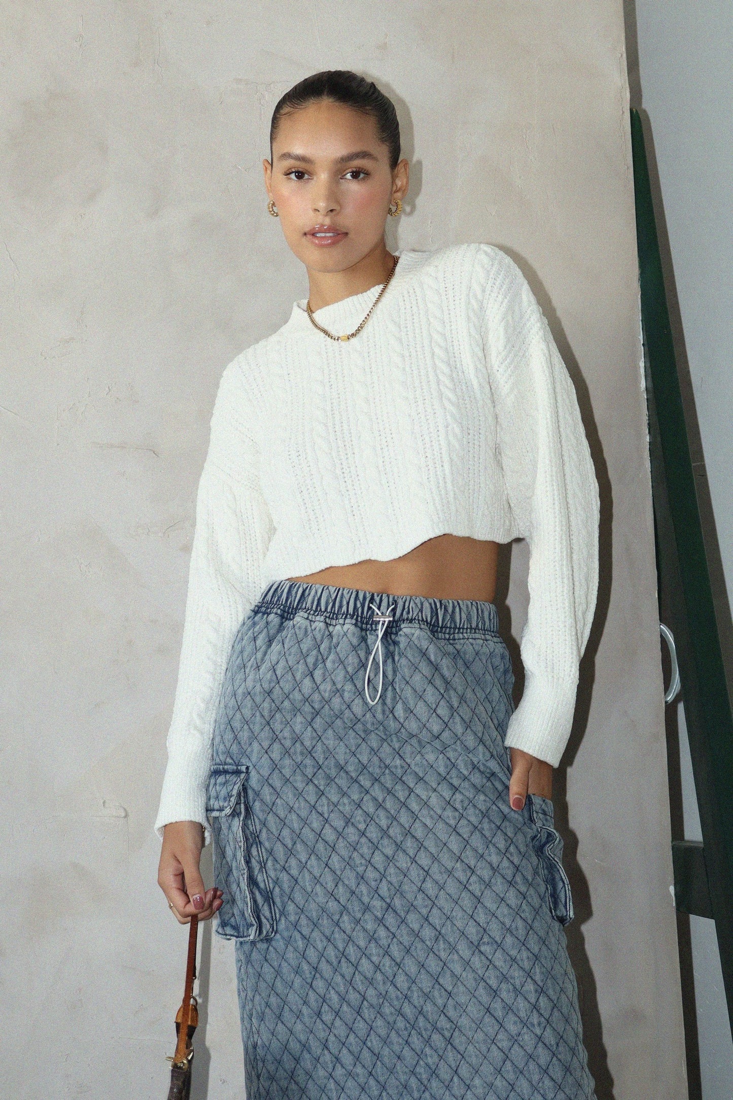 Alondra Cropped Sweater Top