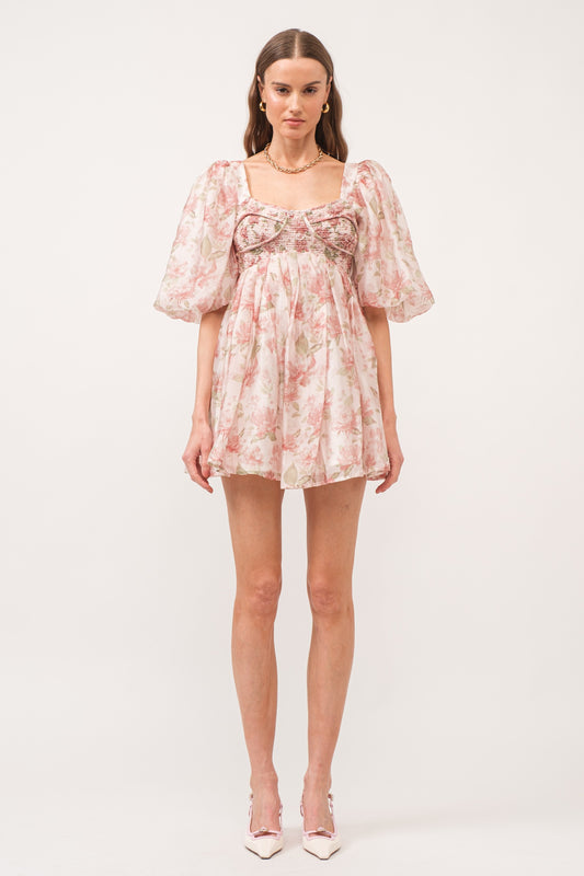 Saint Malo Floral Smocked Mini Dress