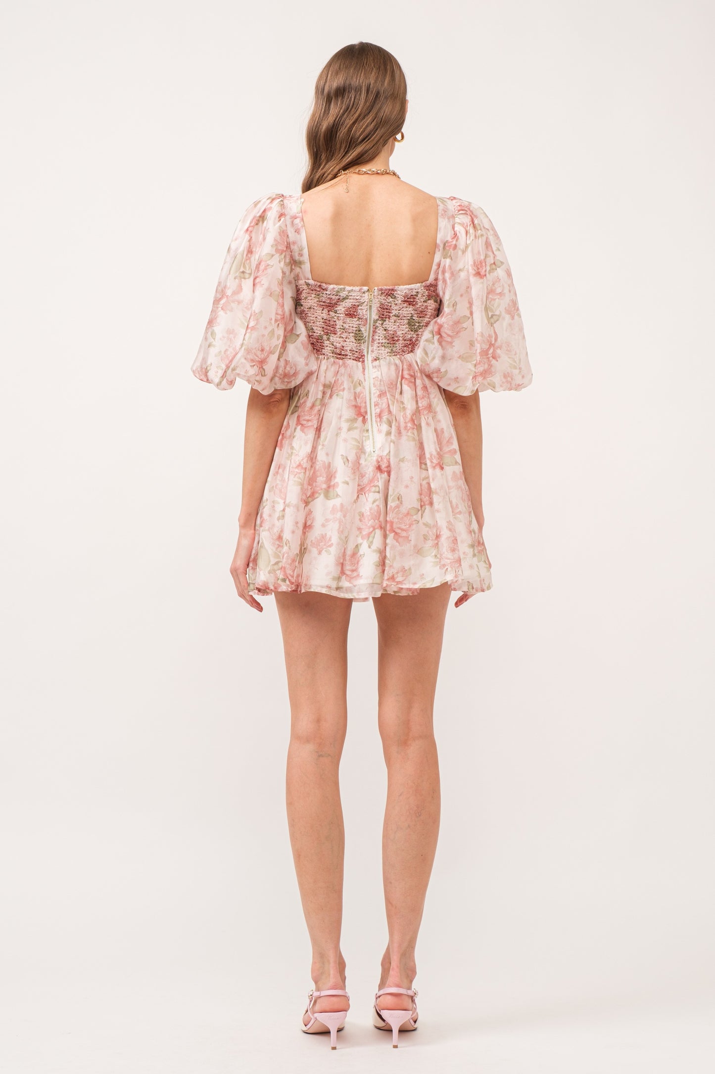 Saint Malo Floral Smocked Mini Dress