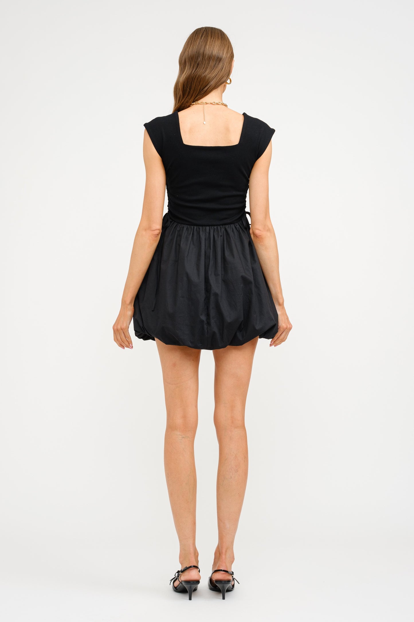 NAELLA BUBBLE HEMN DRESS