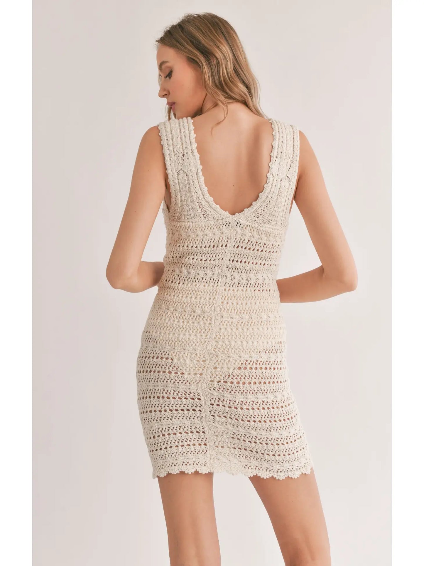 Sadie & Sage Jaz Open Knit Mini Dress