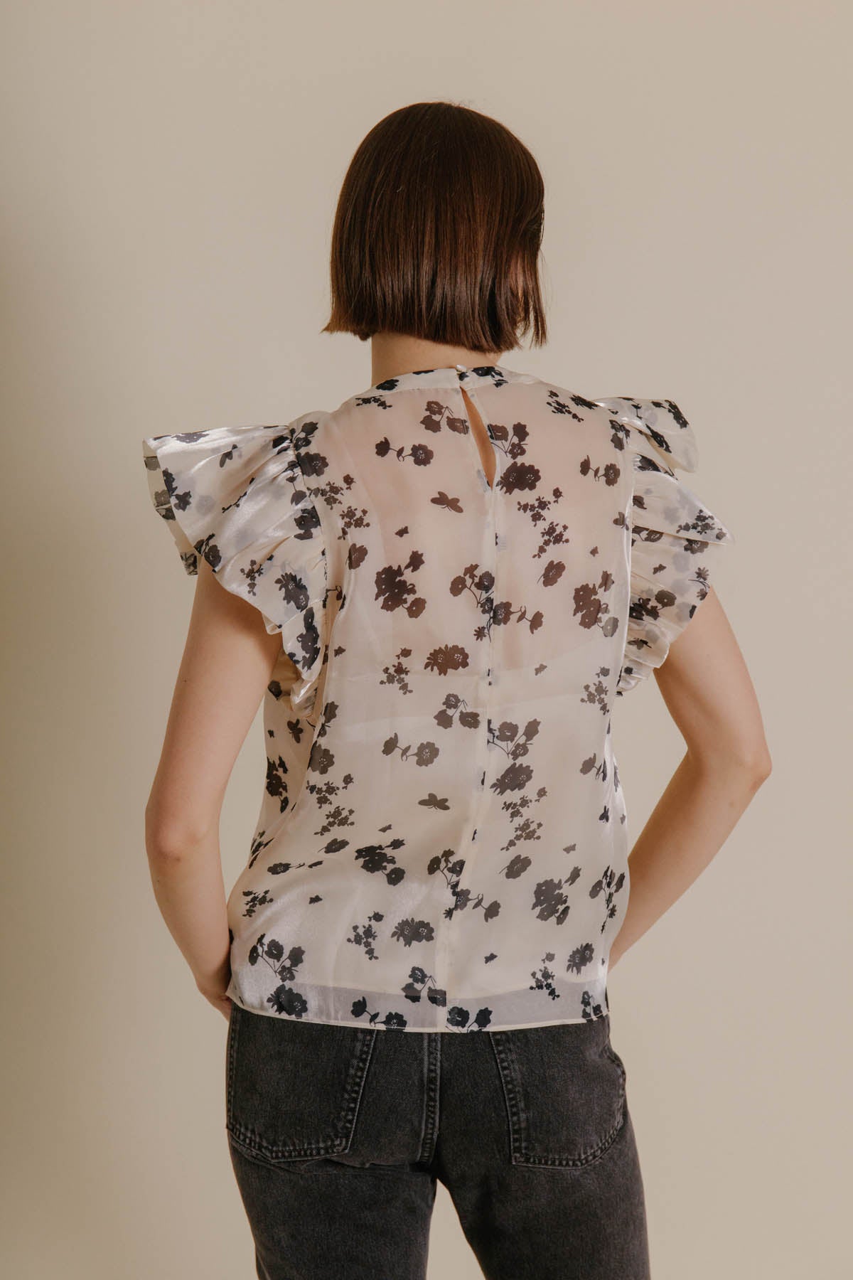 Floral Organza Top