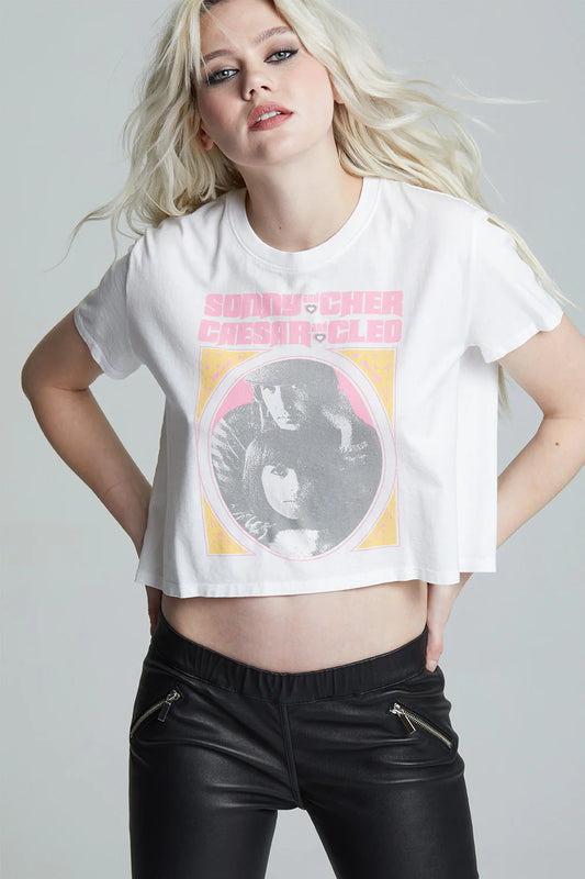 Recycled Karma Sonny & Cher Don't Go Crop Tee