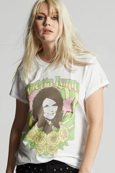 Recycled Karma Loretta Lynn Burn Out Tee