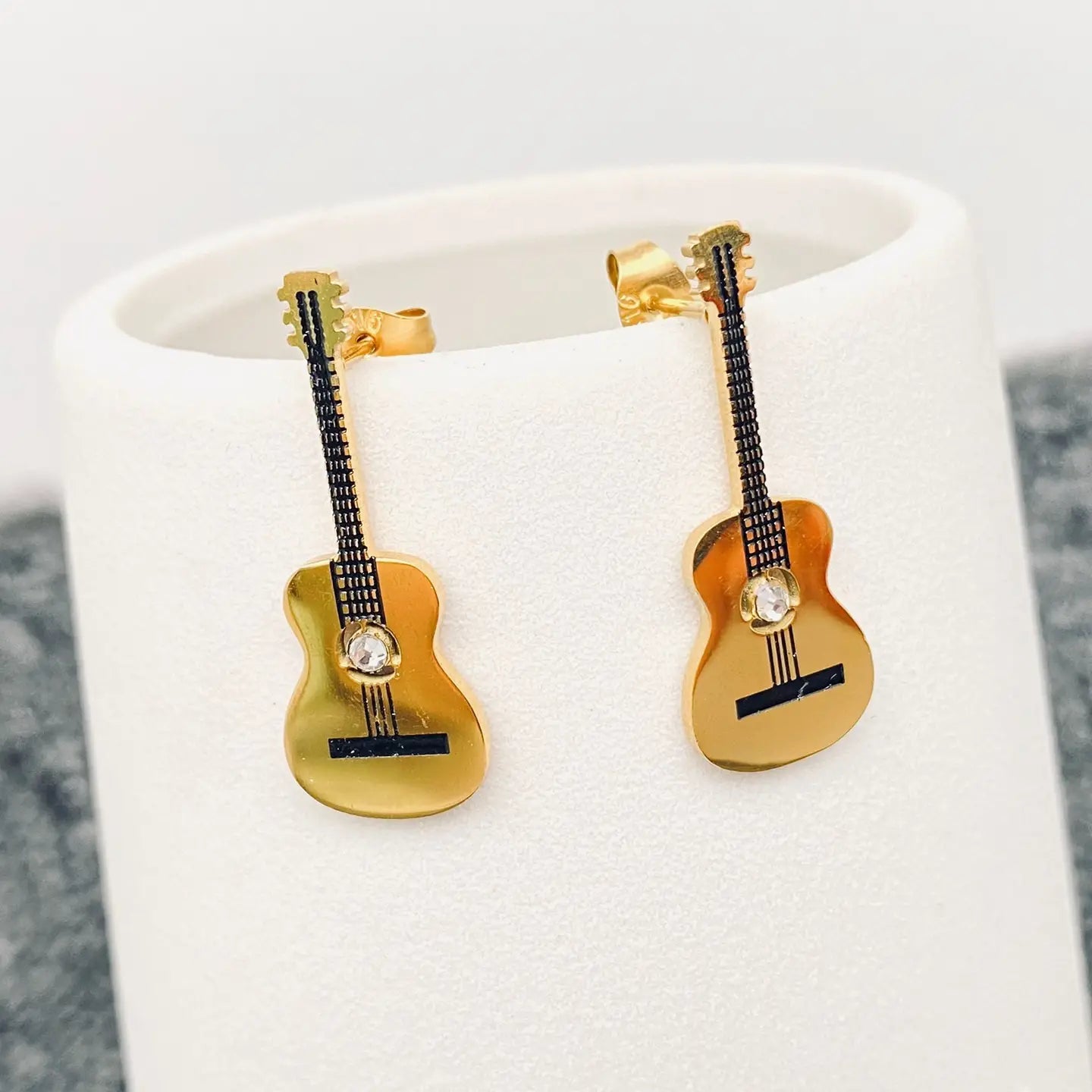 SMALL GUITAR POST EARRINGS