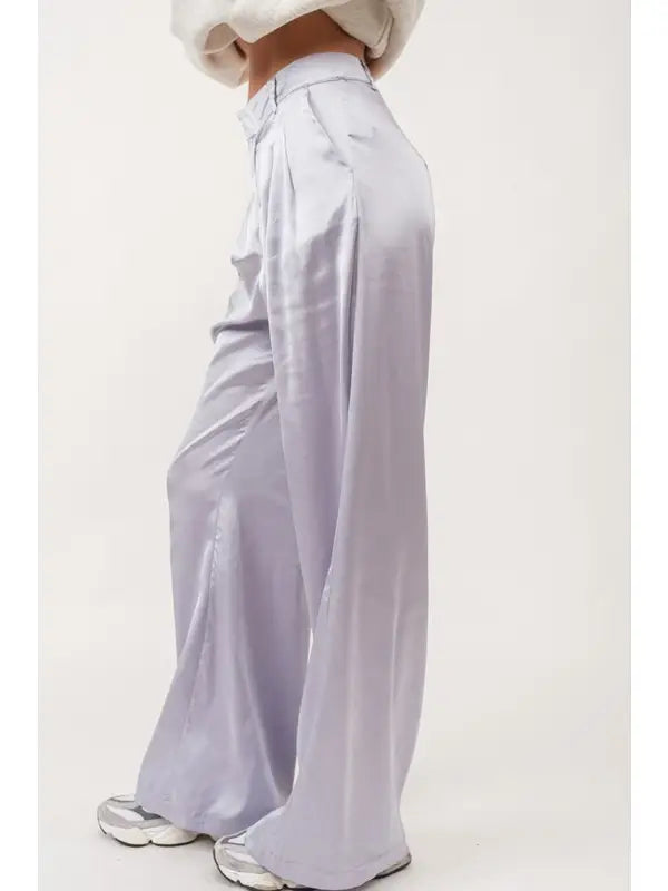 Chloe Satin Wide Pants