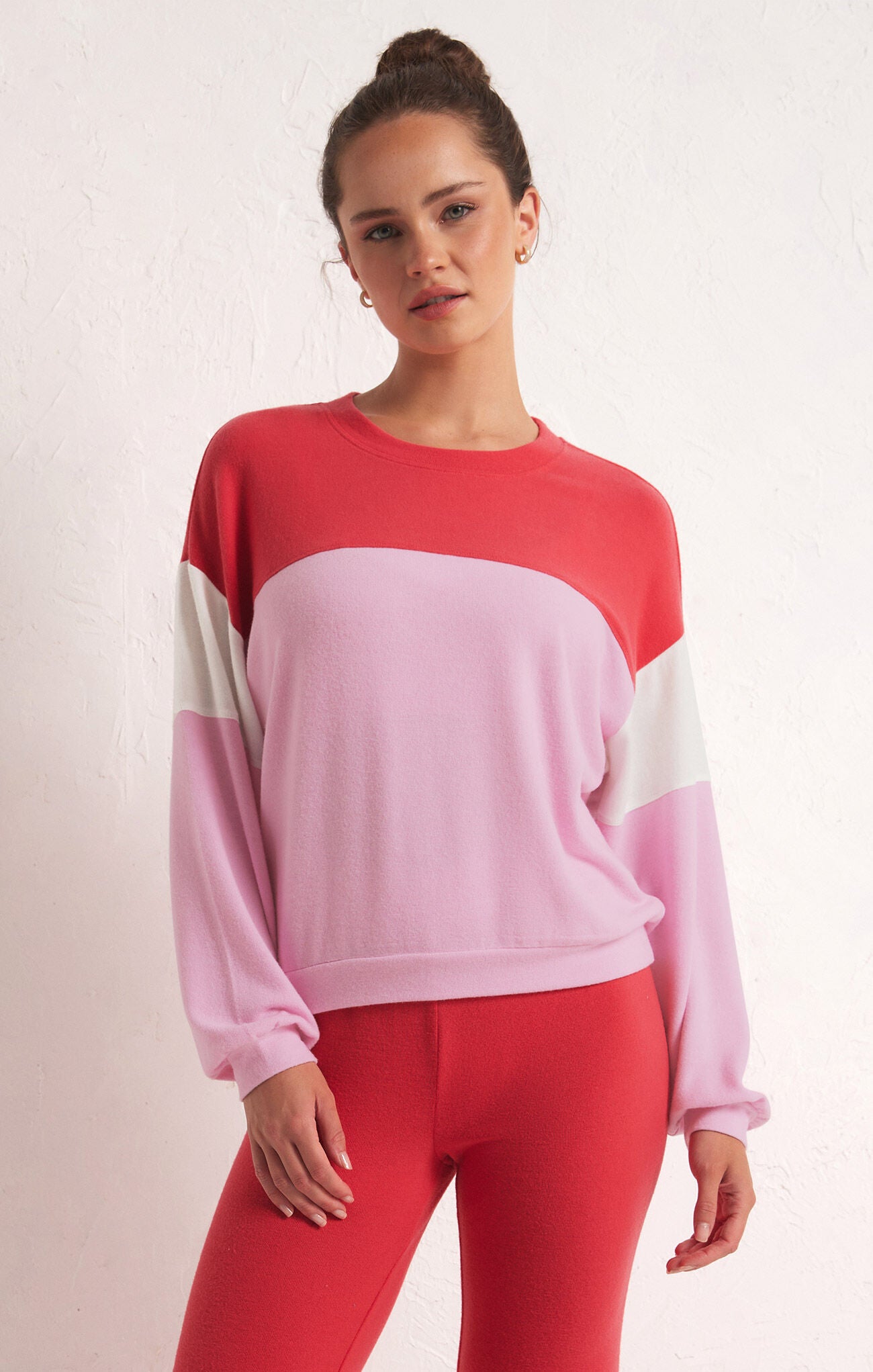 Z Supply Colorblock Long Sleeve Top