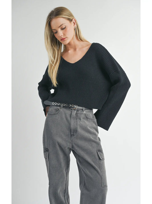 Sage the Label Julia V Neck Sweater