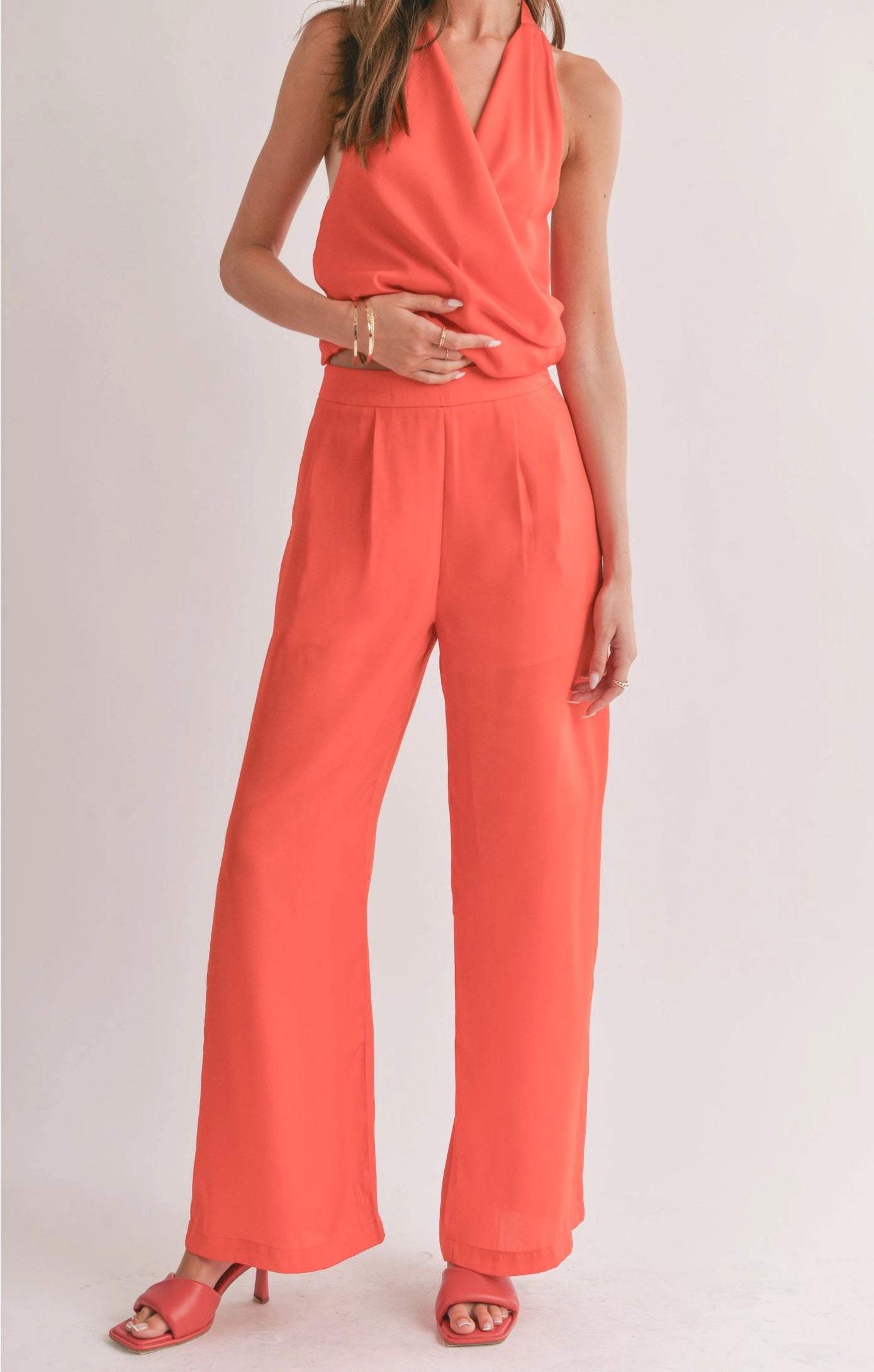 Sage the Label Dream Skies Pleated Wide Leg Pant